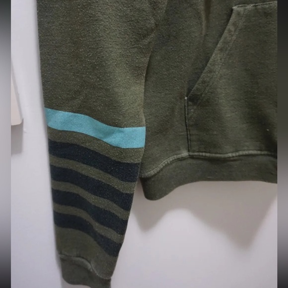 Free City Womens Zip Up Hoodie Graphic Sweatshirt Green Small (Size 1) RARE - Picture 3 of 7